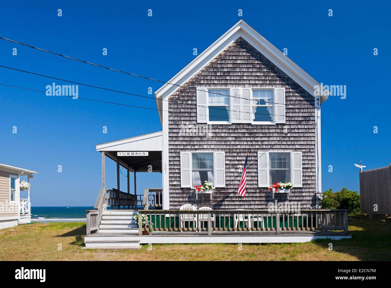 United States Maine Wells the beaches seafront old house Stock Photo Alamy
