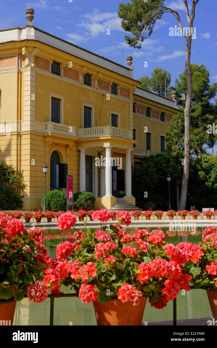 Park of pedralbes royal palace barcelona hires stock photography and