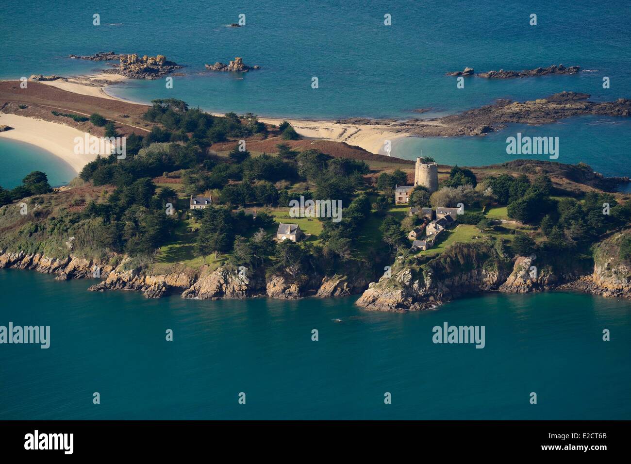 France Cotes d'Armor small archipelago of Ebihens (Hebihens) extending