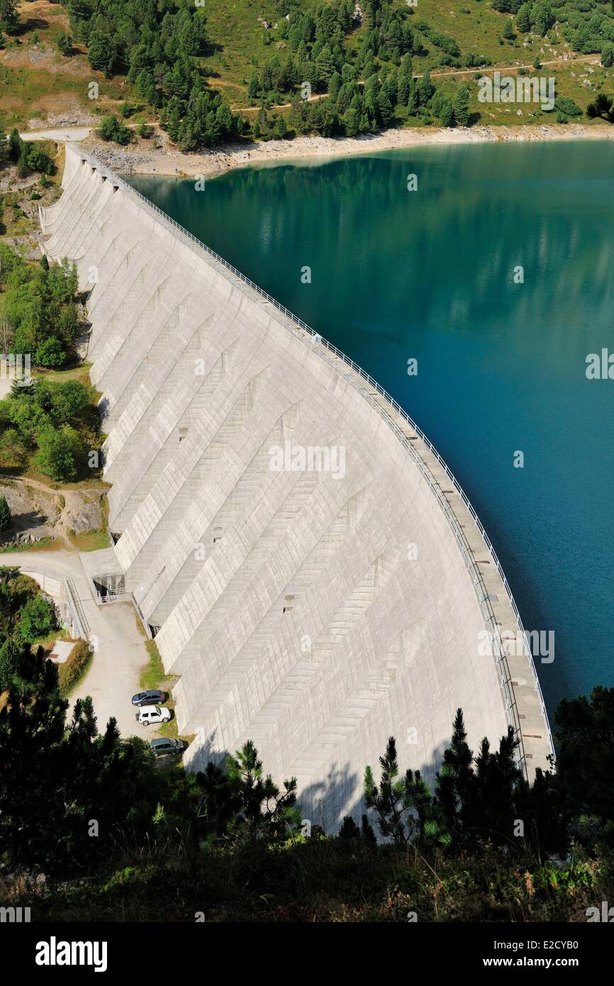 France Savoie Haute Maurienne valley Aussois the dam of Plan d'Amont Stock Photo