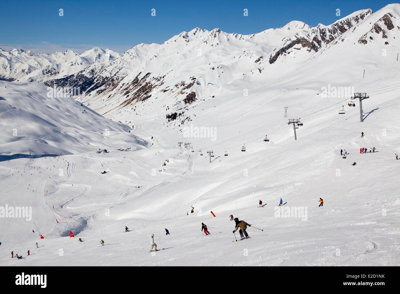 France Hautes Pyrenees Le Grand Tourmalet the ski resort of Bareges La  Mongie Bareges Stock Photo - Alamy