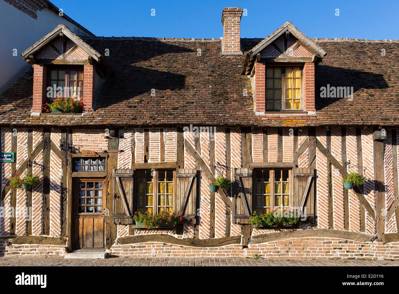 France Loir et Cher Sologne Marcilly en Gault traditional house of Sologne Stock Photo