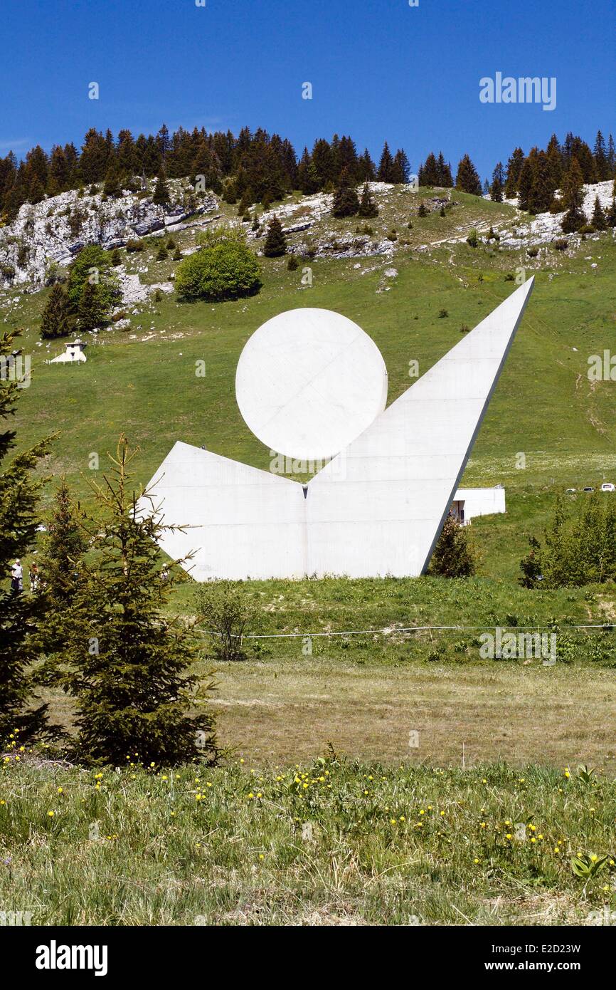 France Haute Savoie Glieres's plateau resistance national monument made by Emile Gilioli Stock Photo