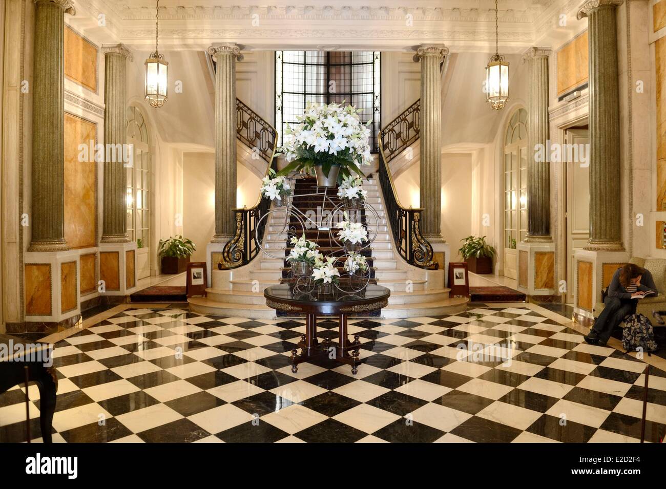 Argentina Buenos Aires staircase of the Four Seasons Hotel La Mansion foyer Stock Photo