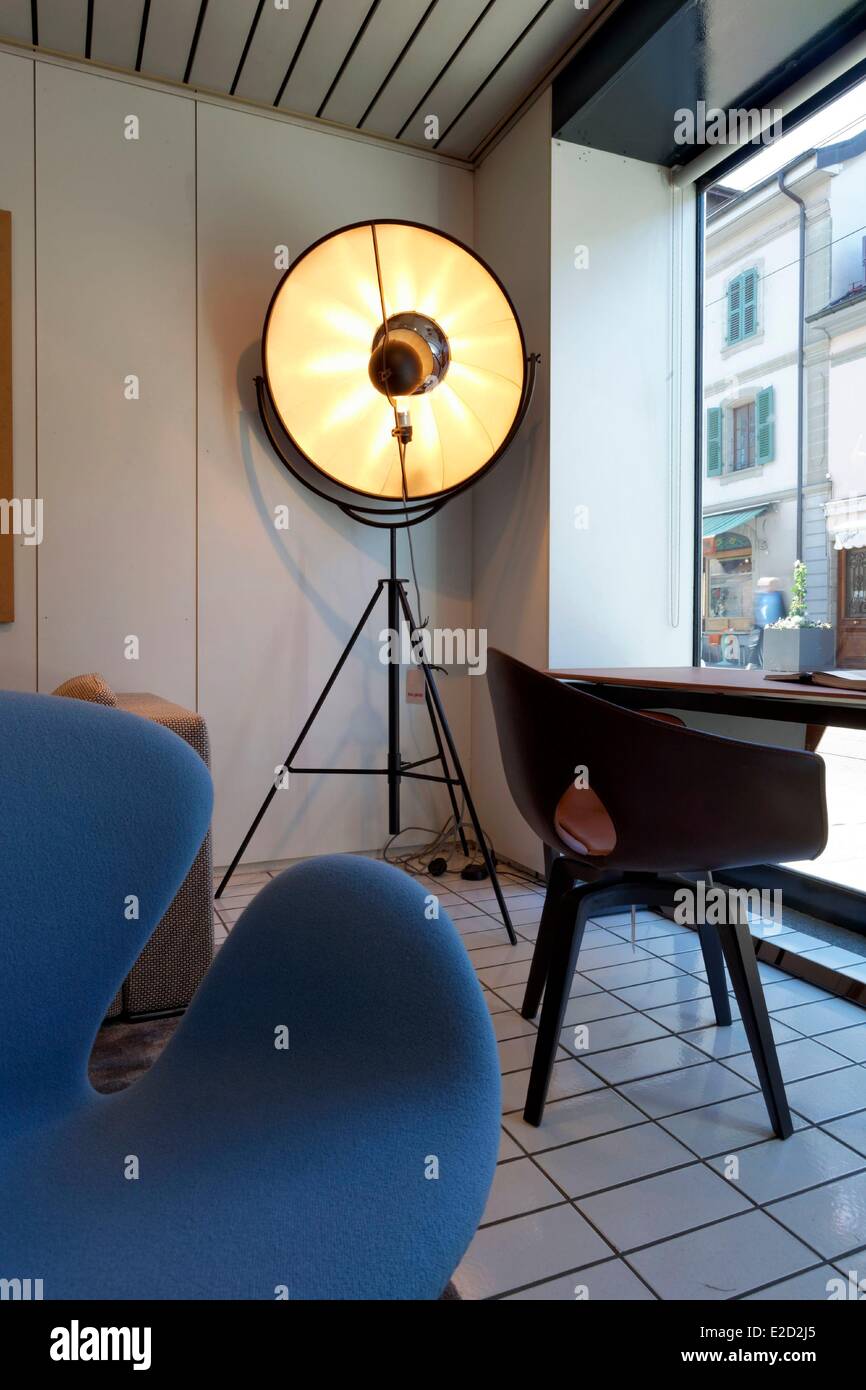 Switzerland Geneva design furniture store Teo Jakob district of Carouge