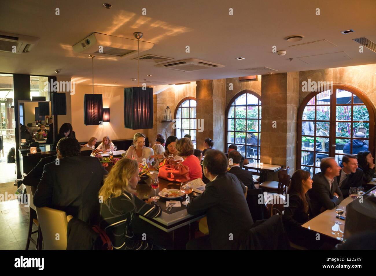 Switzerland Geneva Capocaccia wine bar located in the Confederation