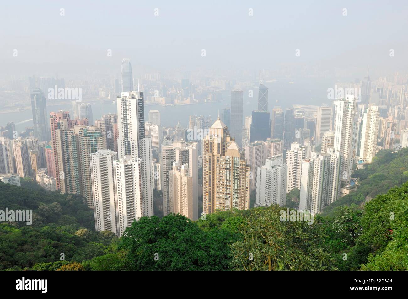 China Hong Kong Hong Kong view from Victoria Peak Stock Photo - Alamy