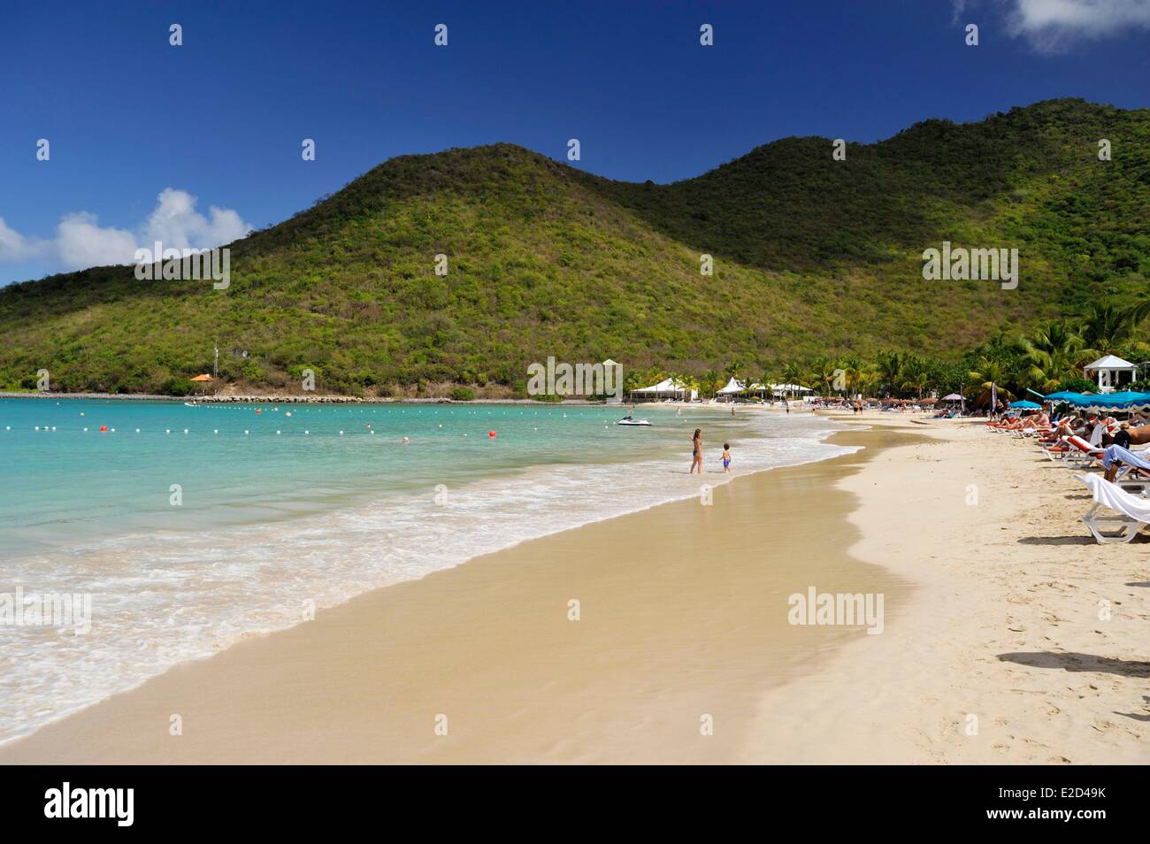 France Guadeloupe Saint Martin anse Marcel sandy beach Stock Photo Alamy