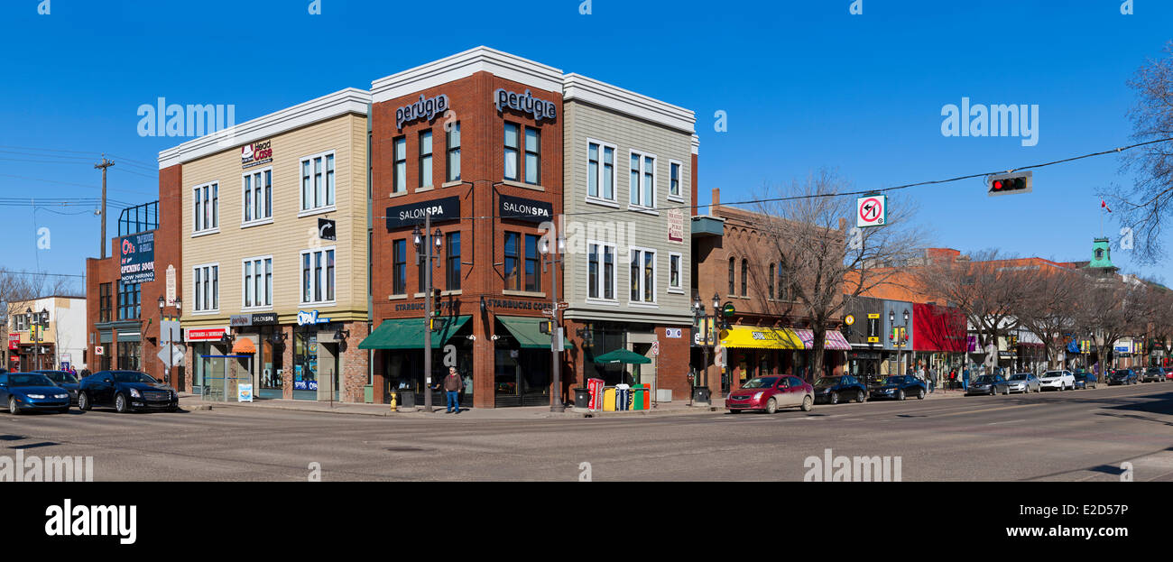 Canada Alberta Edmonton historic Old Strathcona Whyte Avenue or 82nd