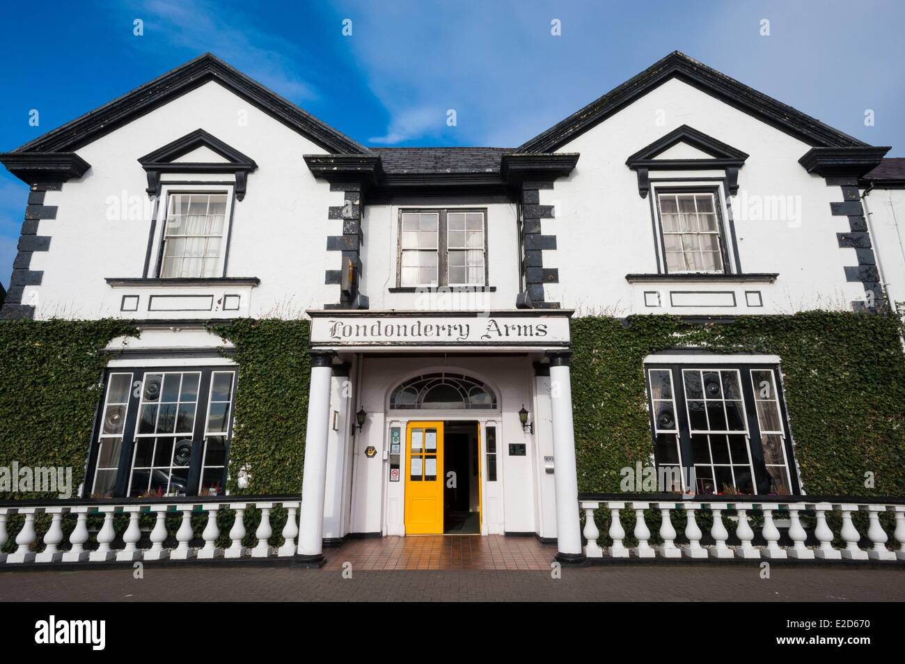 United Kingdom Northern Ireland County Antrim Carnlough Londonderry Arms Hotel Stock Photo Alamy