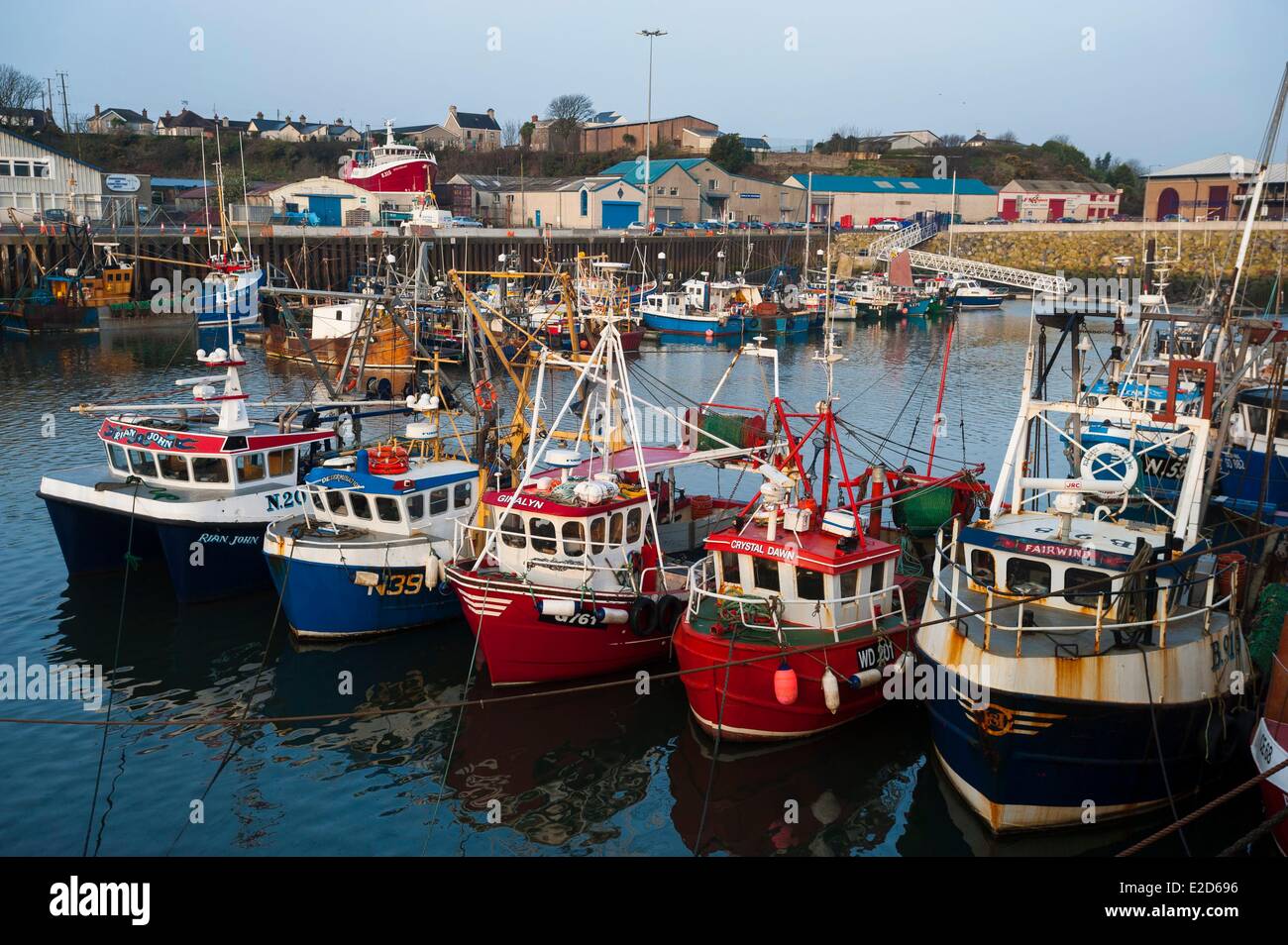 United Kingdom Northern Ireland County Down fishing port of Kilkeel
