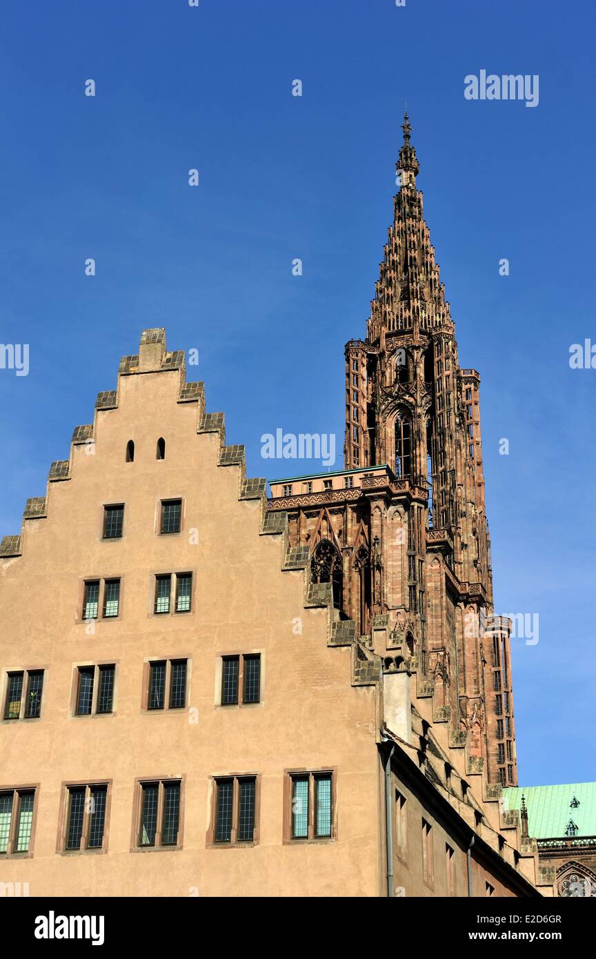 France Bas Rhin Strasbourg old town listed as World Heritage by UNESCO the Palais des Rohan which houses the Museum of Stock Photo