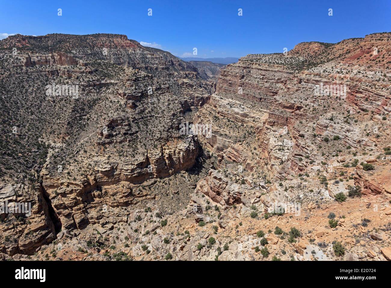 United States Utah Colorado Plateau Capitol Reef National Park the Fremont river canyon Stock Photo