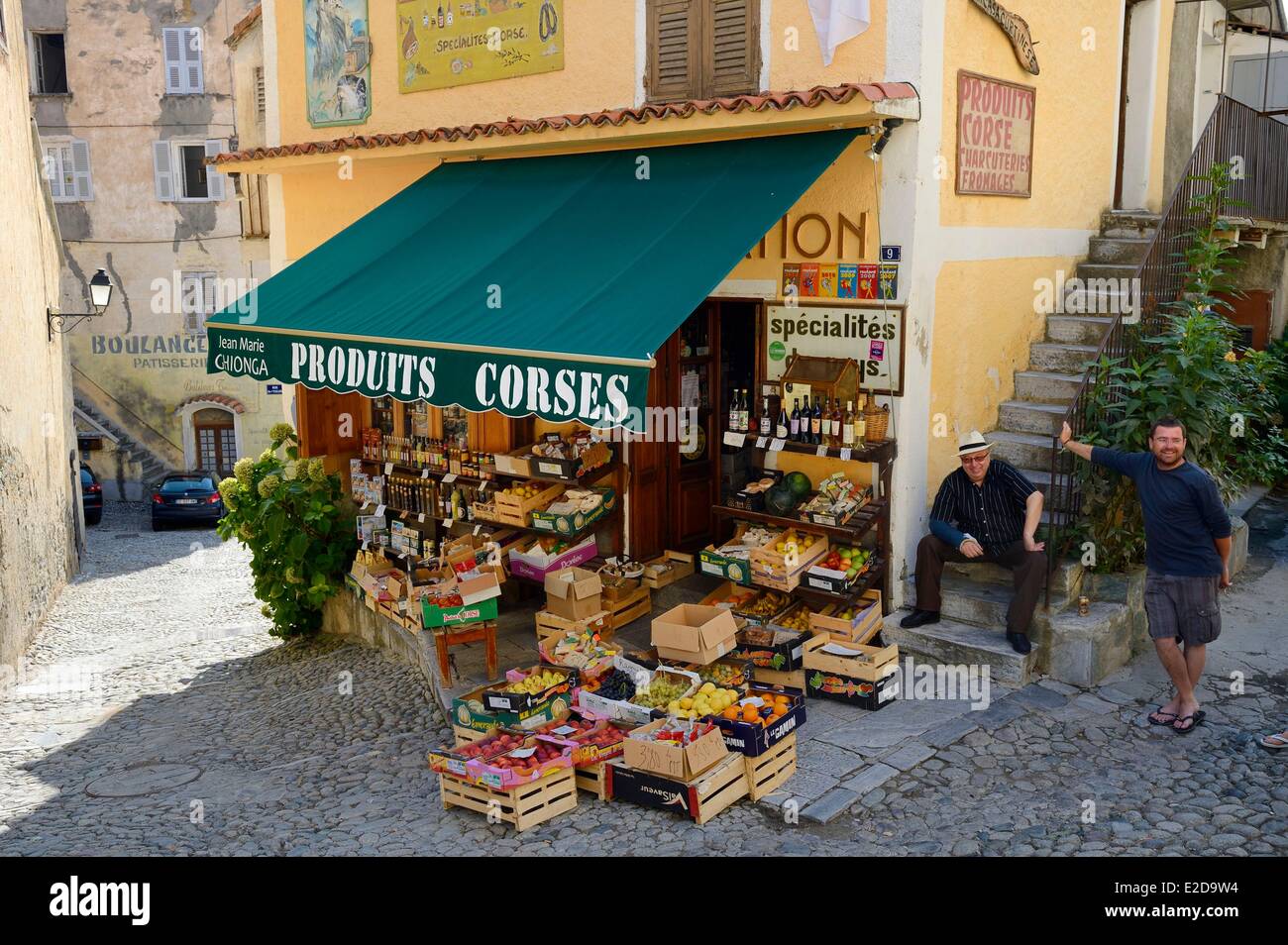 France, Haute Corse, Corte, the epicerie Casa Curtinese hold by