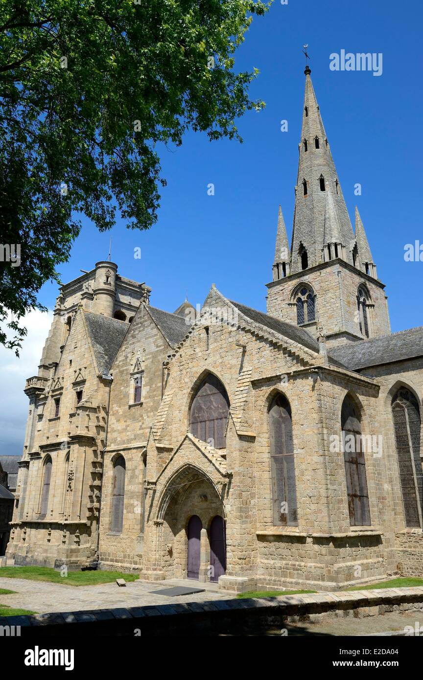 France Cotes d'Armor Guingamp Notre Dame de Bon Secours basilica Stock Photo
