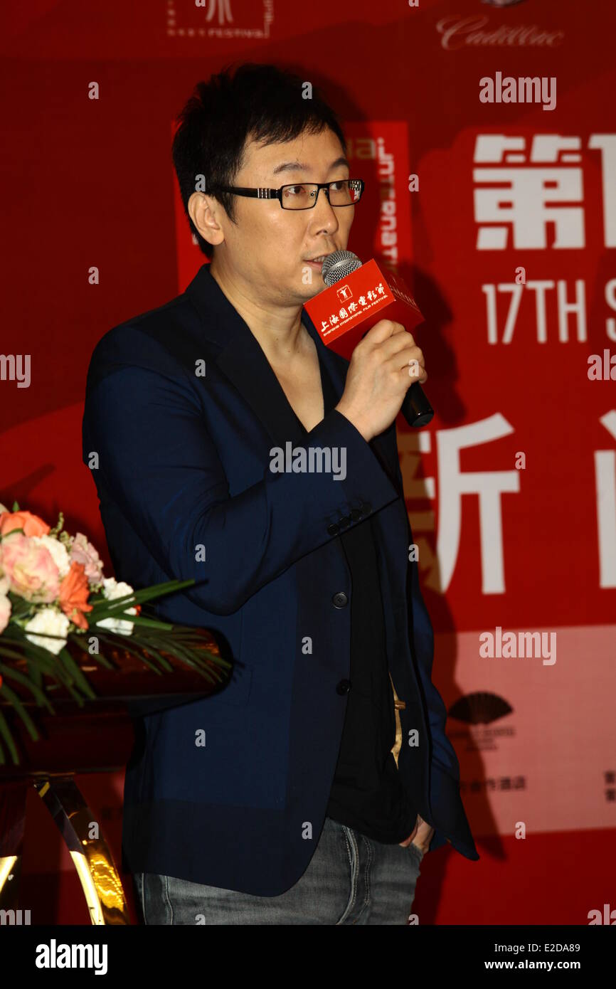 Shanghai, China. 18th June, 2014. Director Lu Chuan attends press conference of film 'Born In China' in Shanghai, China on Wednesday June 18, 2014. Credit:  TopPhoto/Alamy Live News Stock Photo