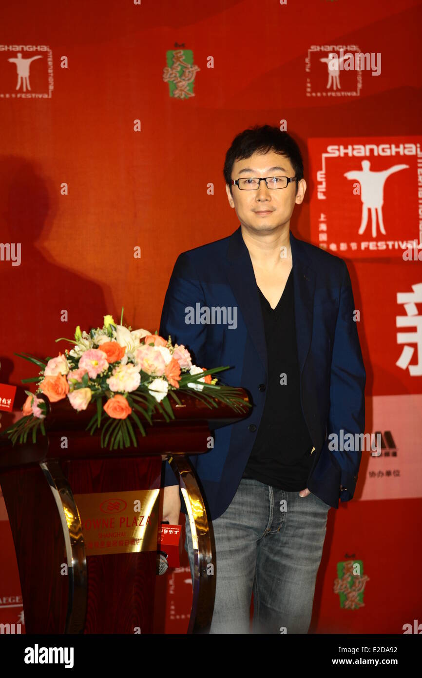 Shanghai, China. 18th June, 2014. Director Lu Chuan attends press conference of film 'Born In China' in Shanghai, China on Wednesday June 18, 2014. Credit:  TopPhoto/Alamy Live News Stock Photo