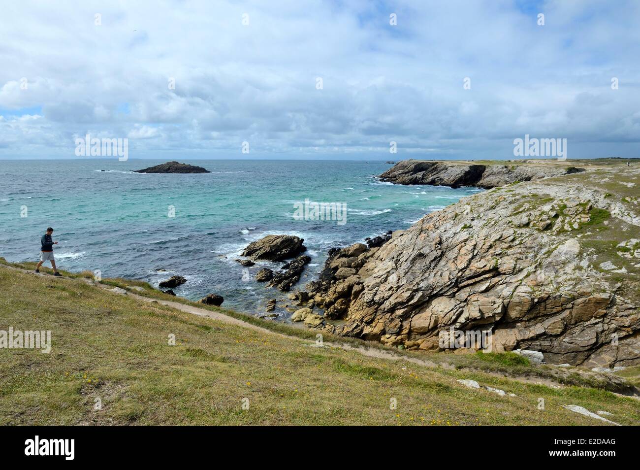 France, Morbihan, Quiberon peninsula, the Cote Sauvage (Wild Coast) Stock Photo