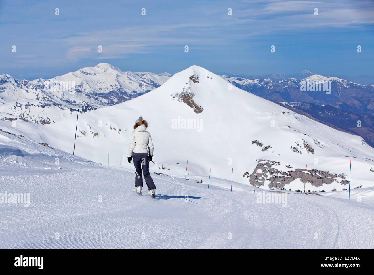 France Pyrenees Atlantiques La Pierre Saint Martin ski resort Stock Photo -  Alamy