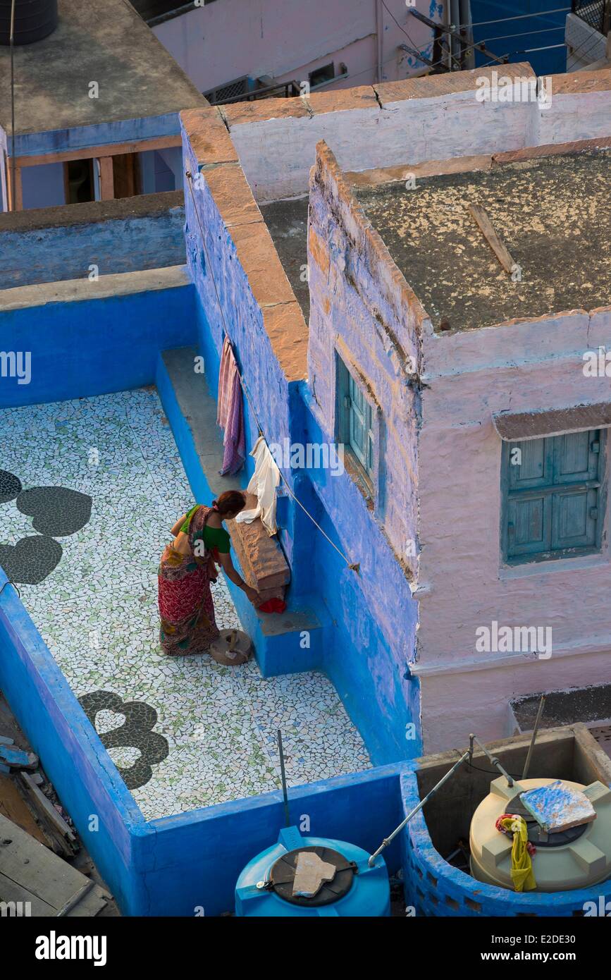 India Rajasthan state Jodhpur the blue city Stock Photo - Alamy