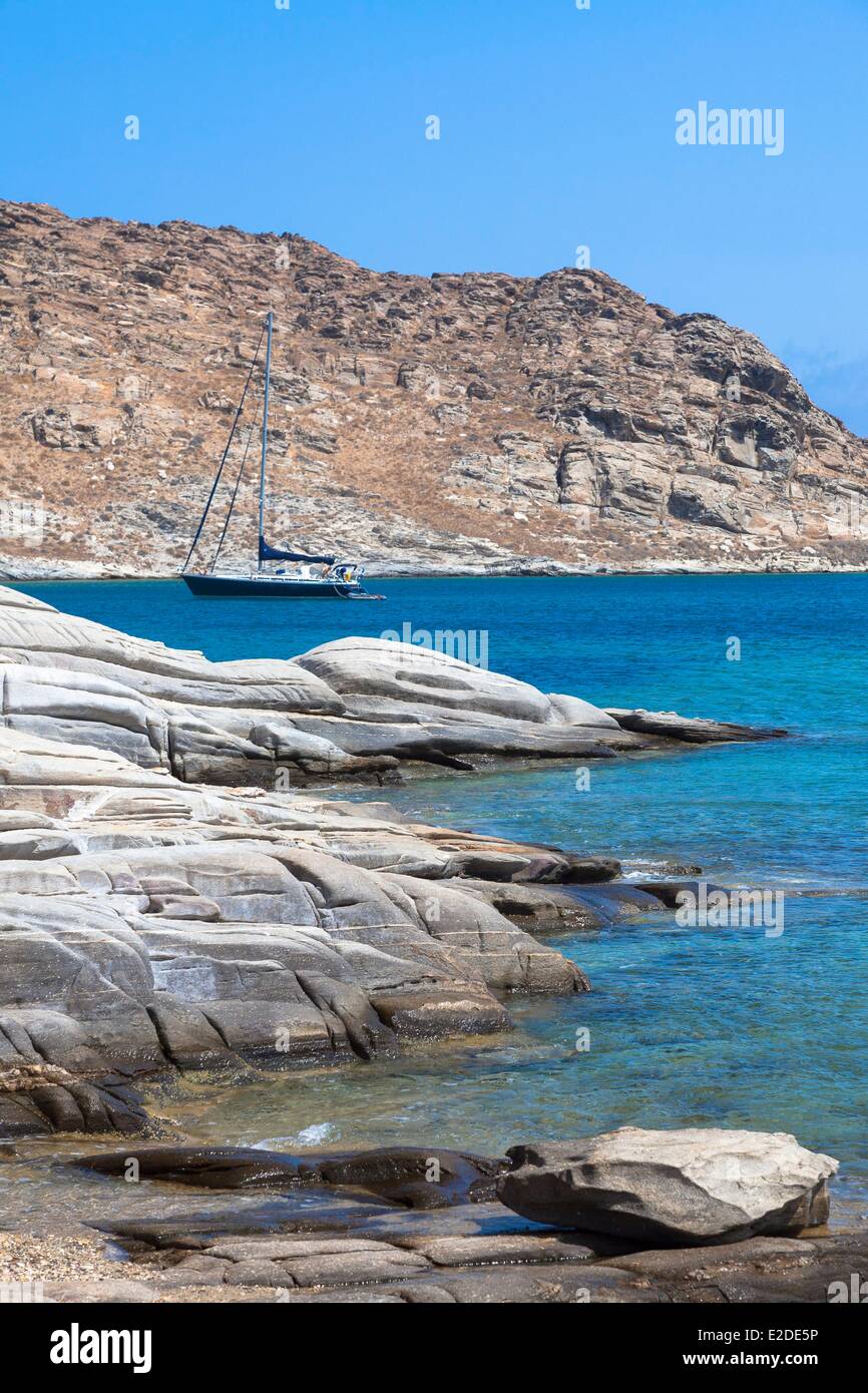 Greece Cyclades Paros island Agios Ioannis beach Stock Photo - Alamy