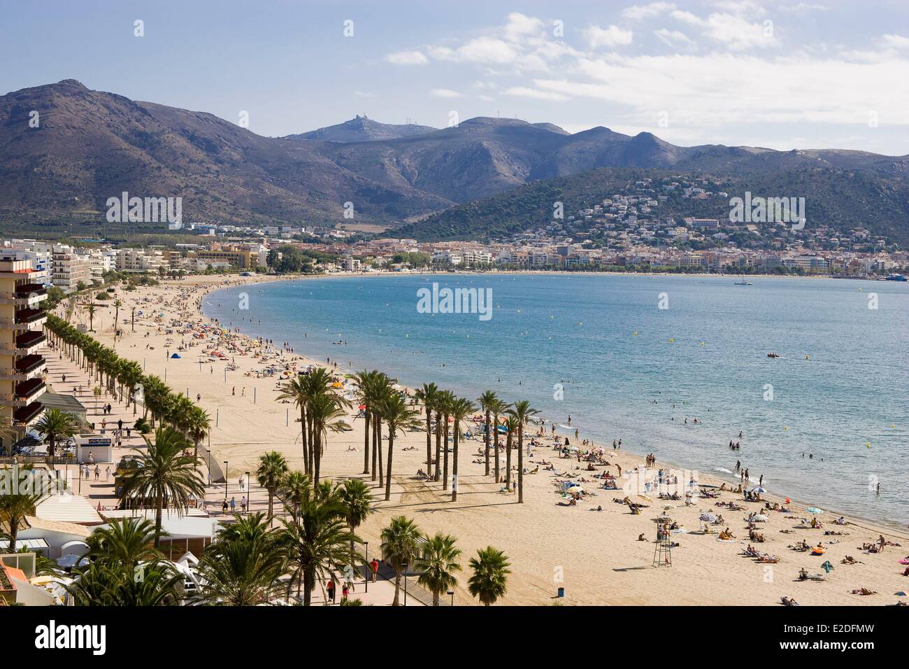 Spain Catalonia Costa Brava Rosas Seaview From The Hotel Victoria Stock Photo Alamy