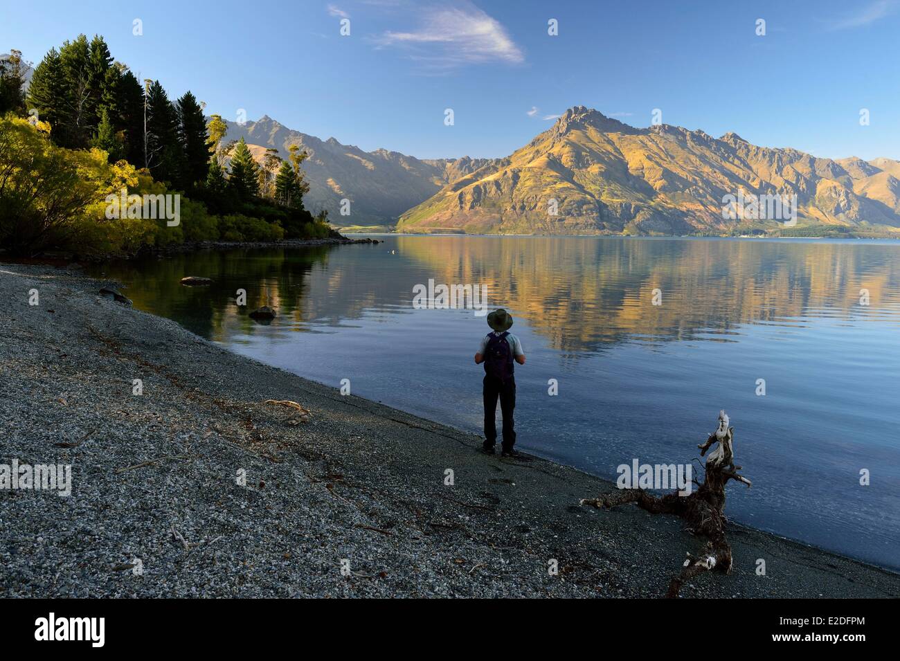 New Zealand South Island Otago region the Lake Wakatipu between ...