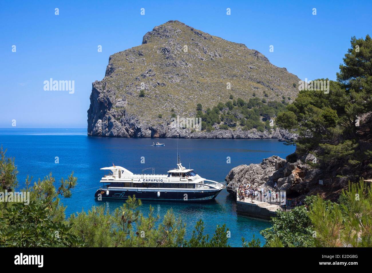 Spain, Balearic islands, Mallorca, Sa Calobra Stock Photo