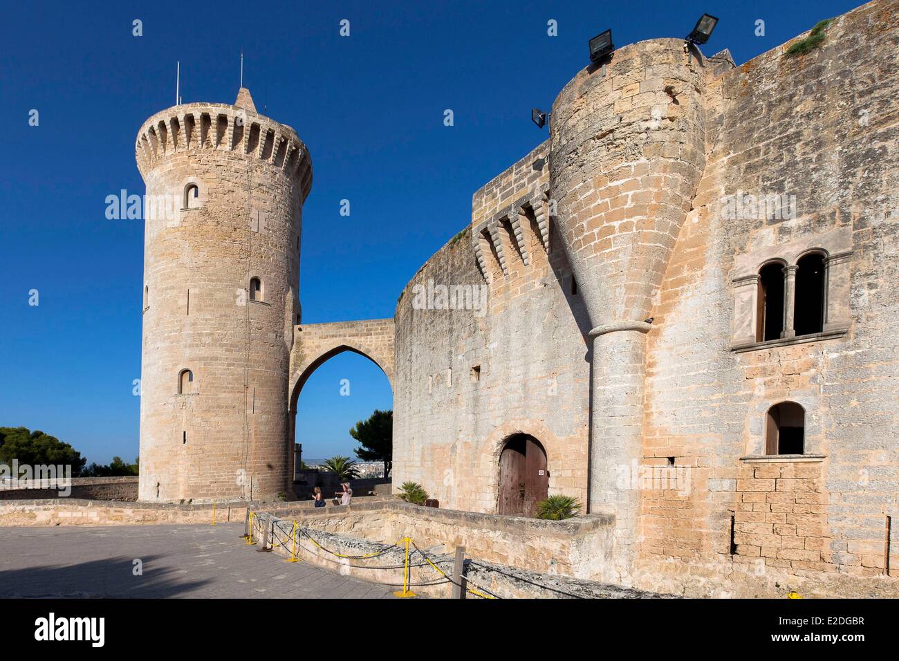 Spain, Balearic islands, Mallorca, Palma, Bellver Castle Stock Photo