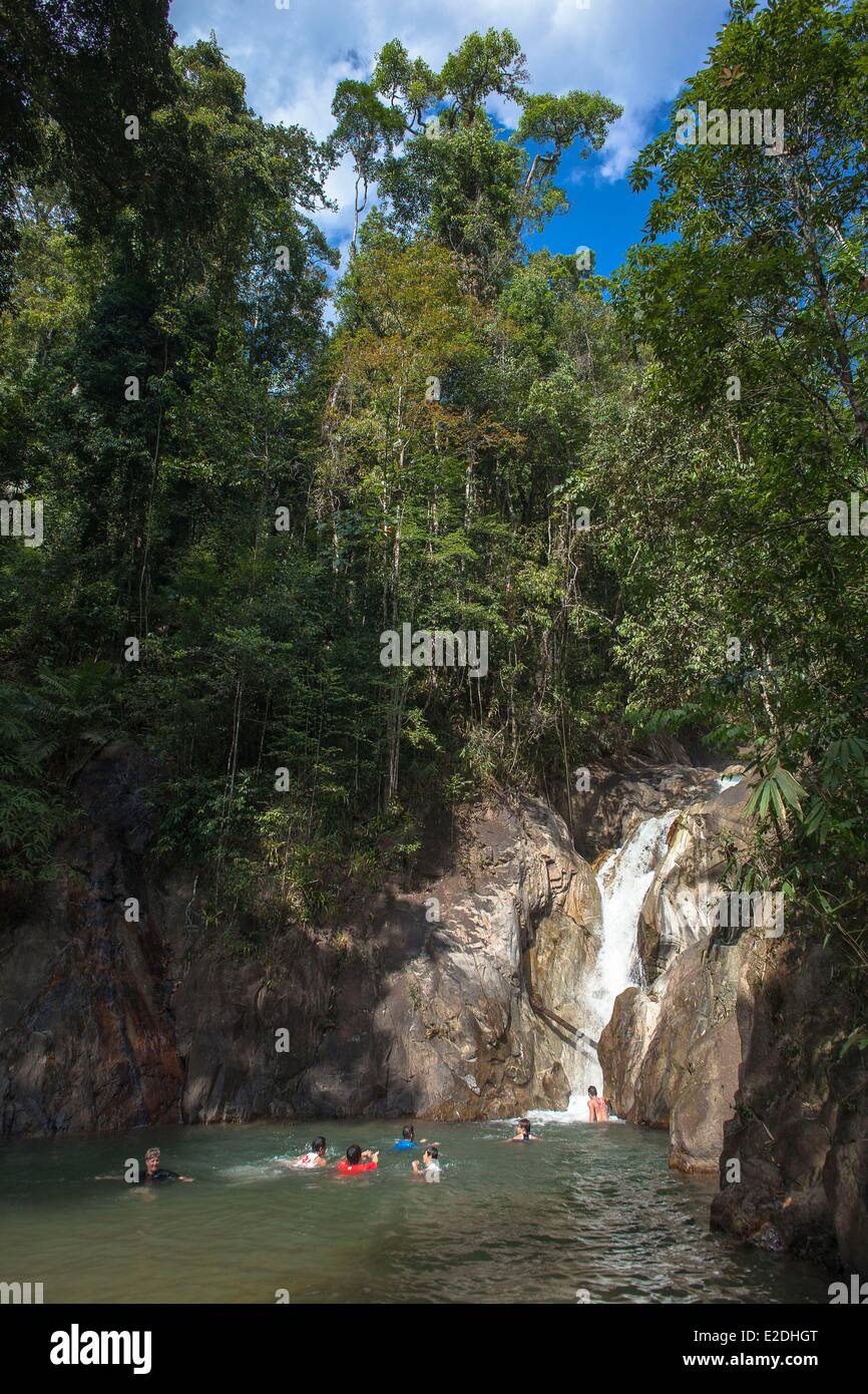 Thailand Phuket province Phang Nga region Tonpariwat cascade Stock Photo