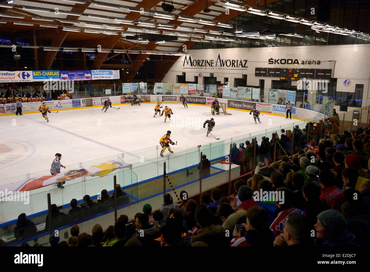 France Haute Savoie Morzine ice hockey game from the MorzineAvoriaz Hockey Club called the