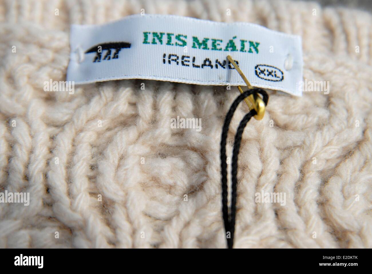 Ireland County Galway Aran Islands Inishmaan wool sweater Stock Photo -  Alamy