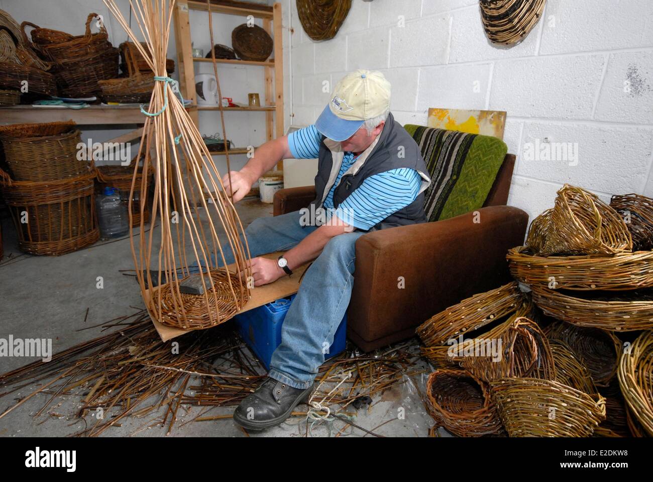 Ireland County Galway Aran Islands Inisheer weaving and traditional