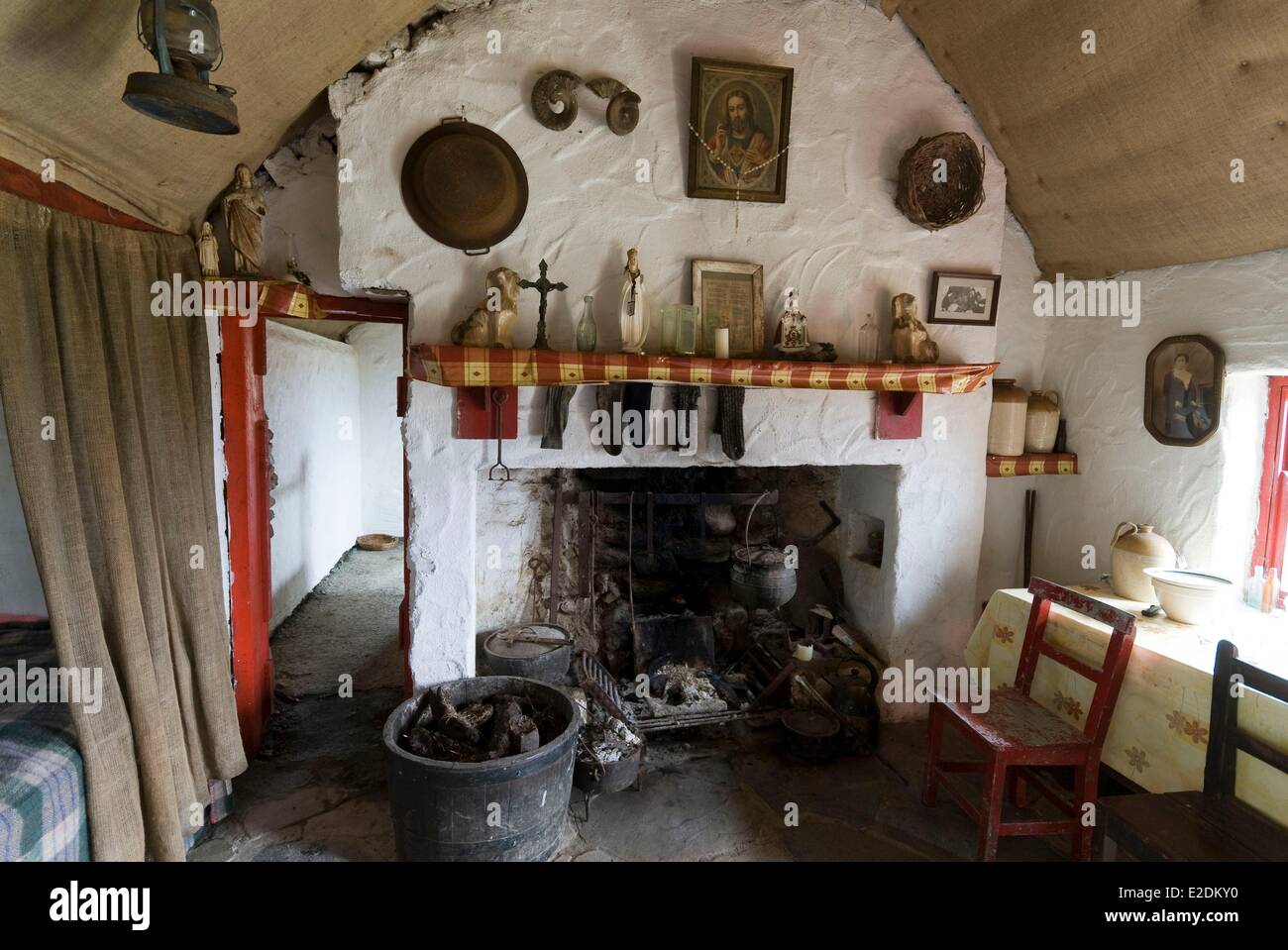 Ireland Galway County Clifden Connemara Dan O'Hara's center inside a