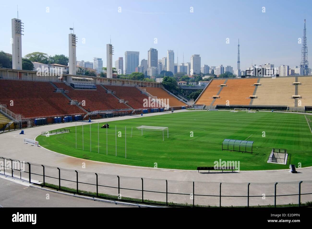 Brazil Sao Paulo Pacaembu stadium hosts the Museum of Football Stock Photo