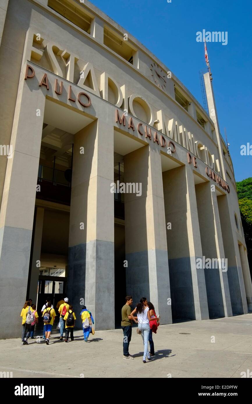 Brazil Sao Paulo Pacaembu stadium hosts the Museum of Football Stock Photo