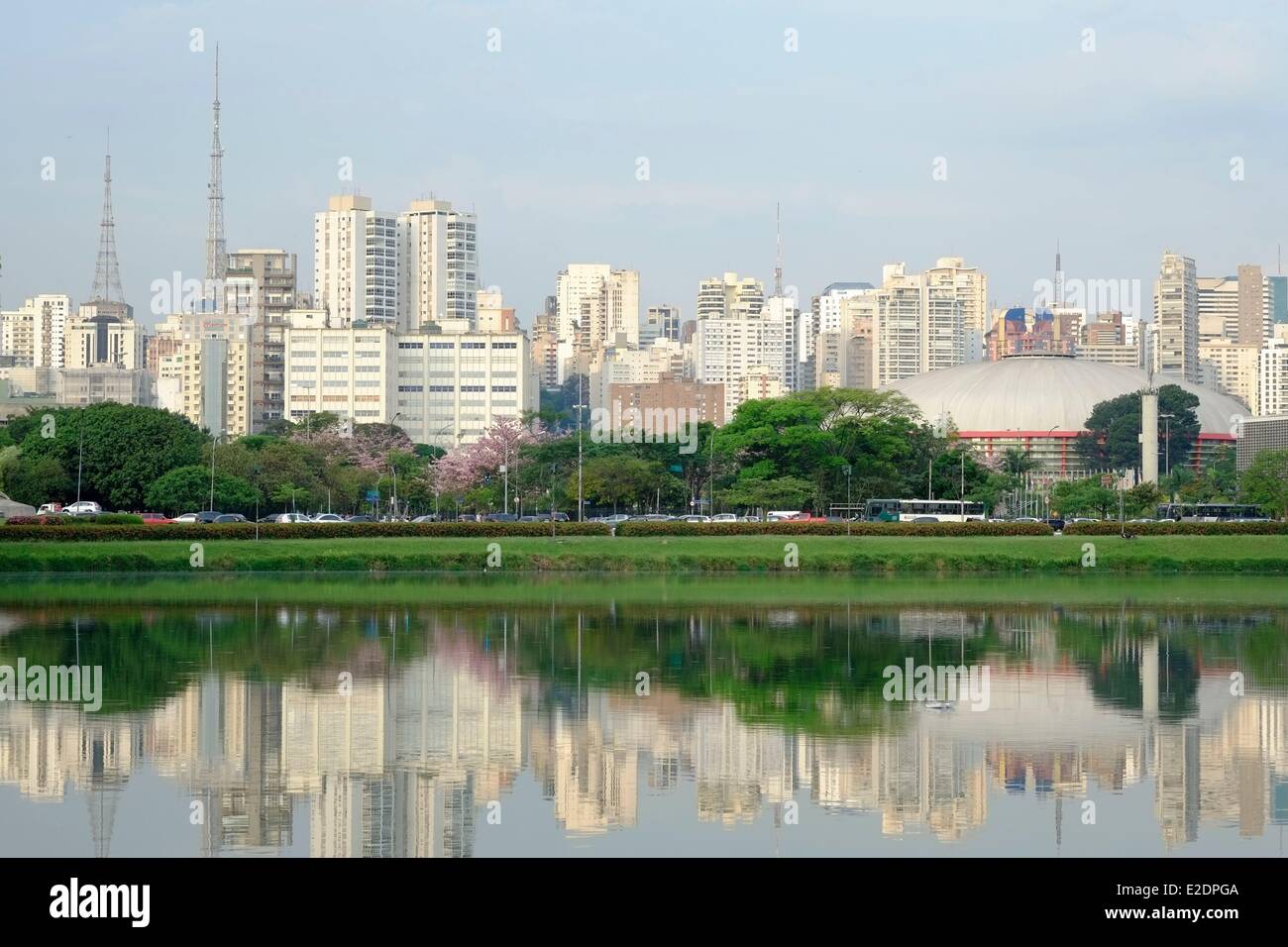 Brazil Sao Paulo Ibirapuera park Stock Photo