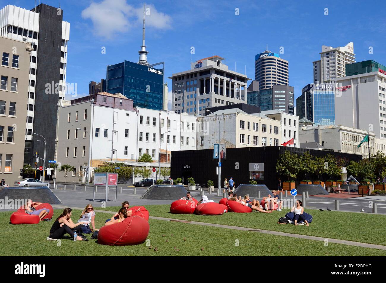 New Zealand North Island Auckland Central Business District (ou CBD Stock  Photo - Alamy