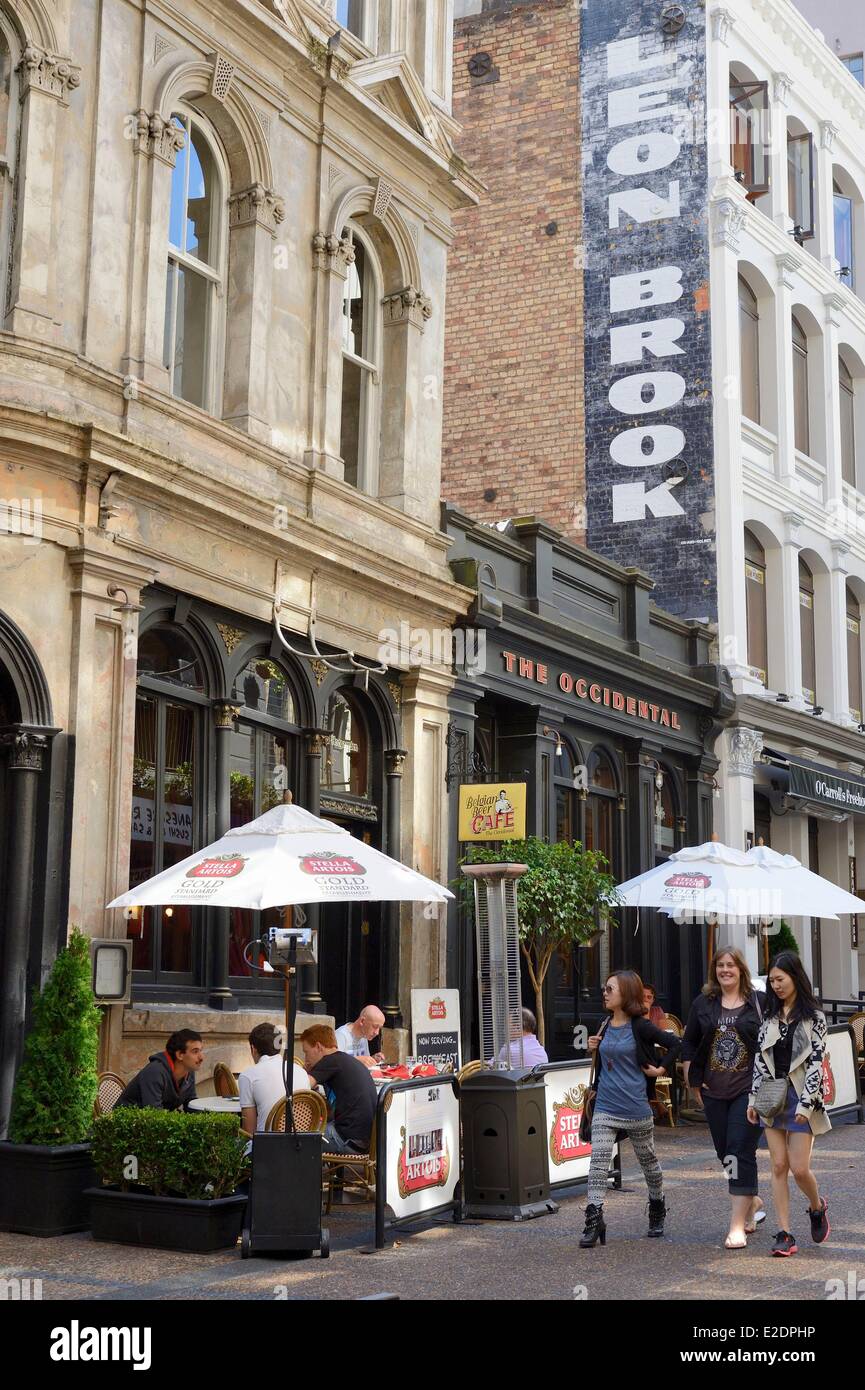 New Zealand North Island Auckland Central Business District (ou CBD) the Occidental Belgian Beer Cafe Stock Photo
