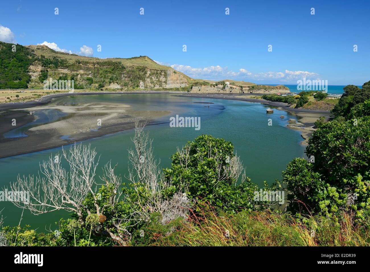 New Zealand North island Mokau is a small town on the west coast at the