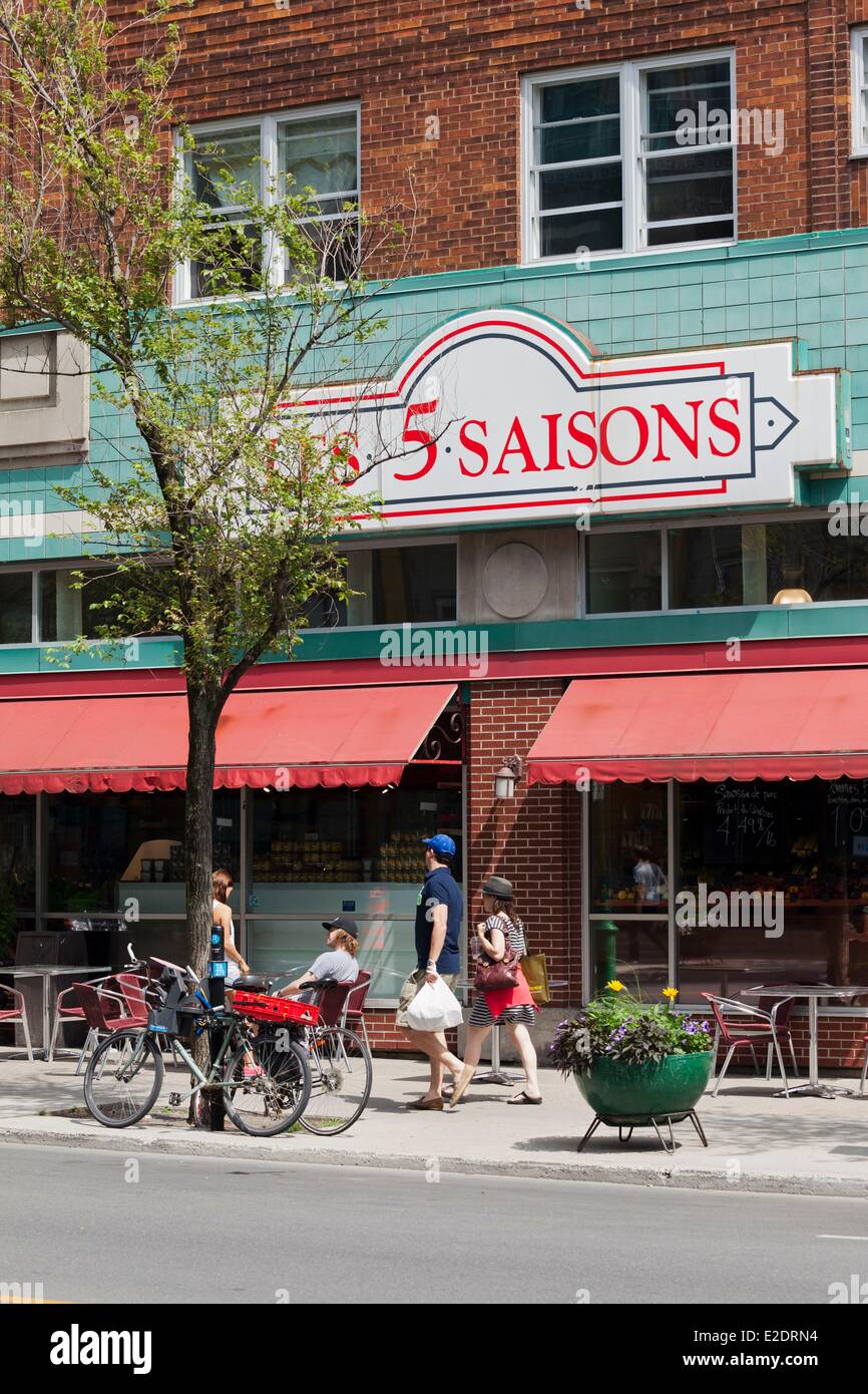 Canada Quebec province Montreal Outremont Bernard Street groceries luxury store Les 5 Saisons