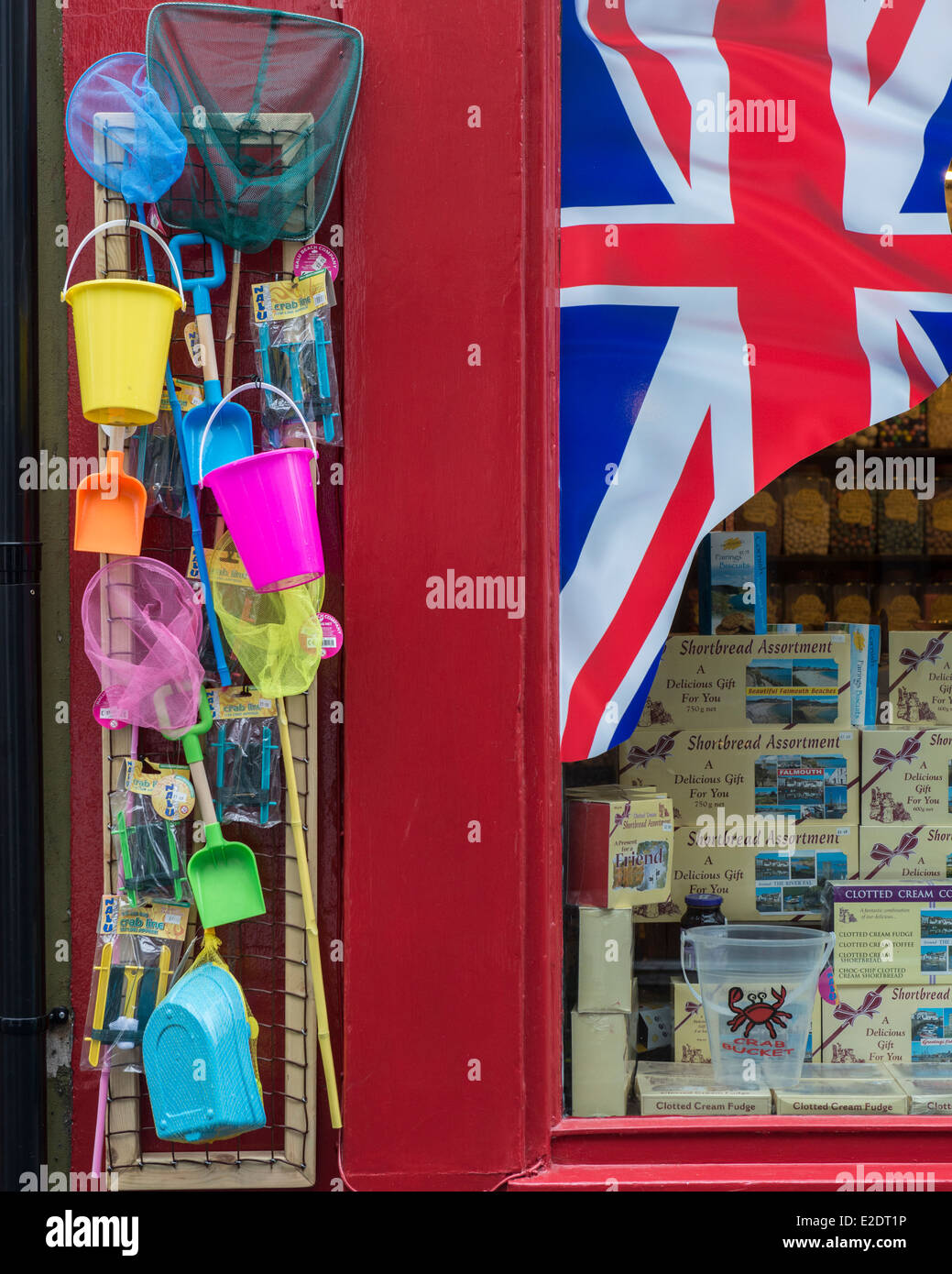 Traditional seaside shop exterior. Falmouth, Cornwall Stock Photo