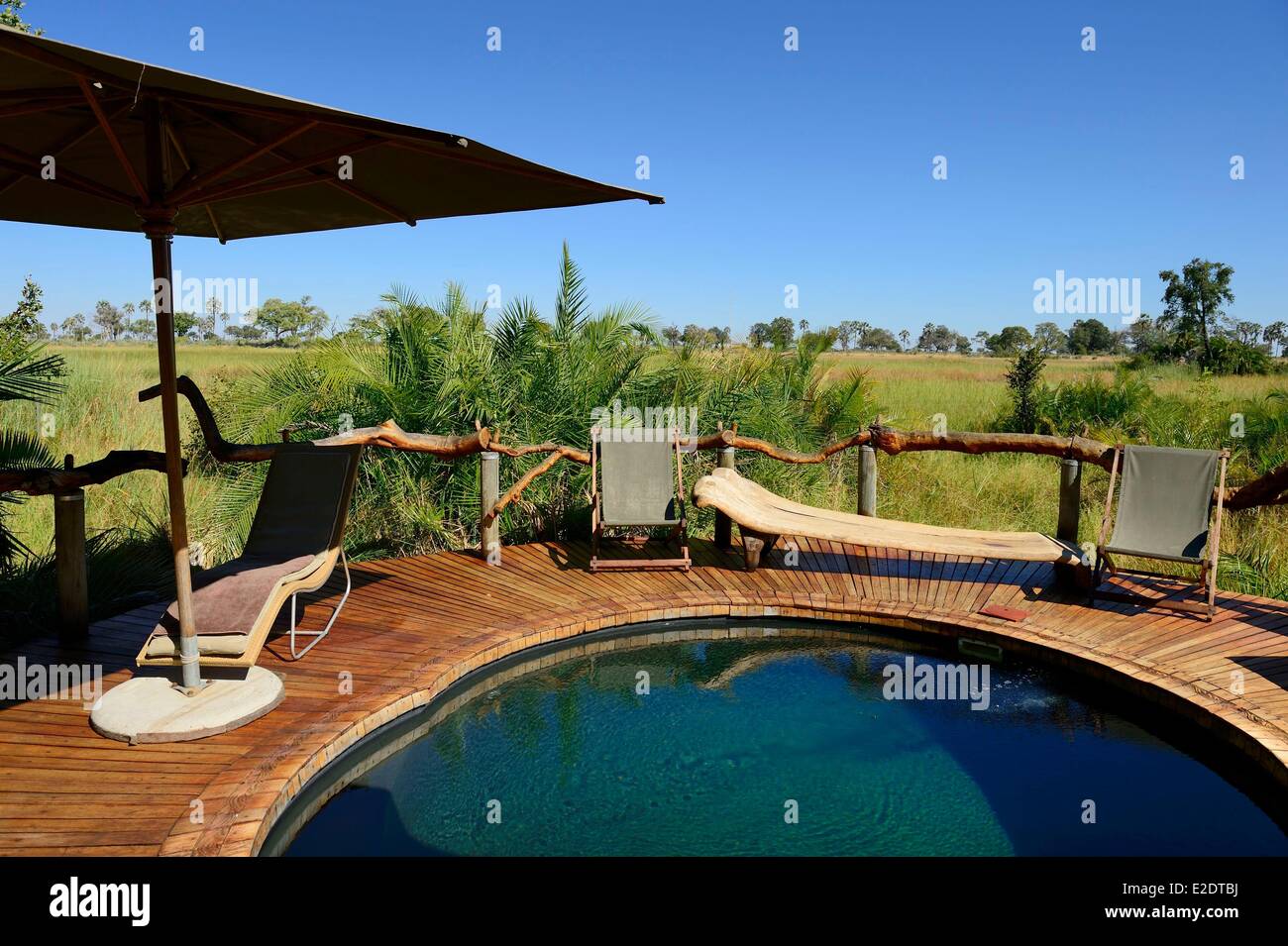 the Jao Camp is a luxury camp in the heart of the Okavango Delta within ...