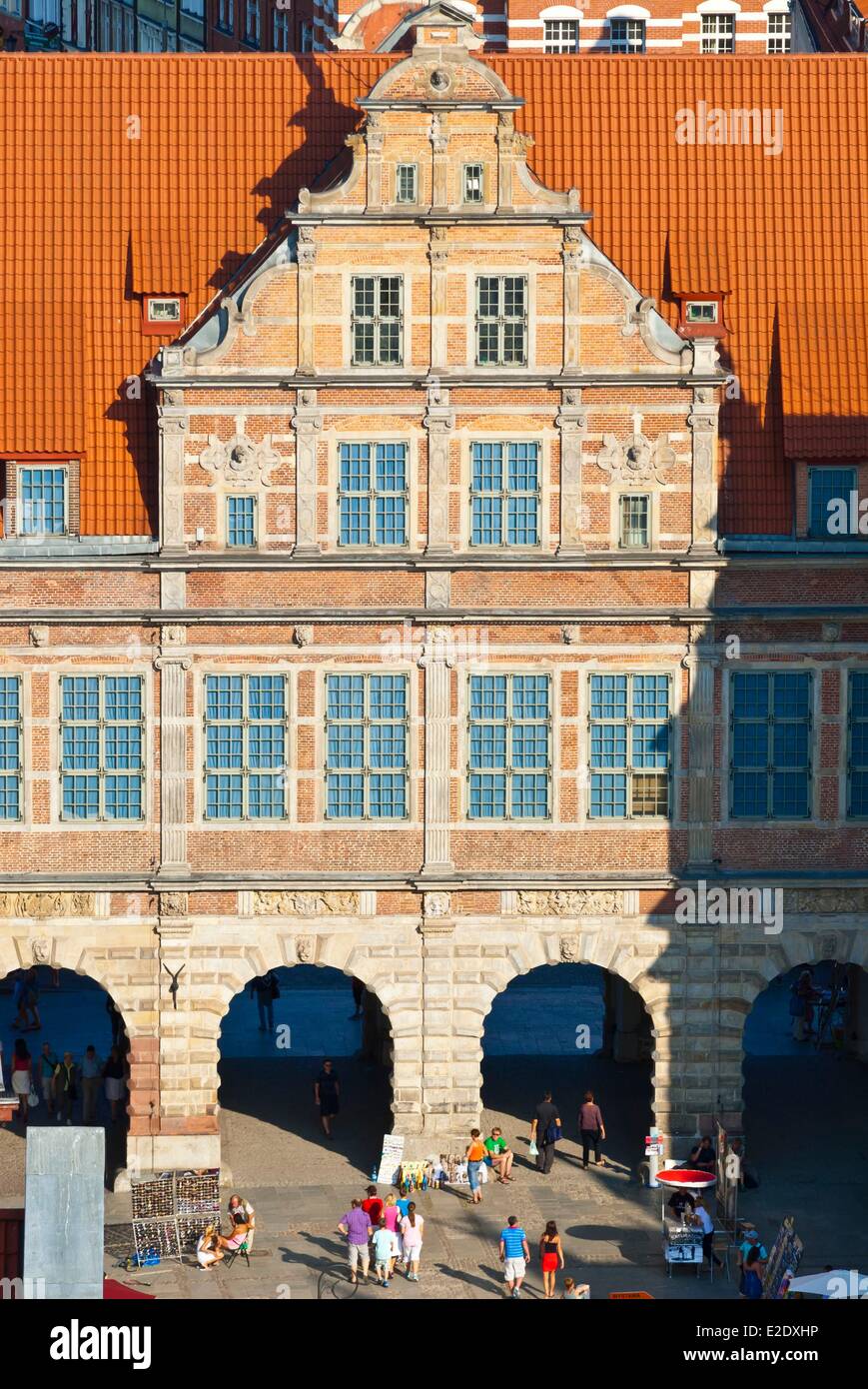 Poland Eastern Pomerania Gdansk the Green Gate (Zielona Brama) built in a flemish renaissance style is the entrance to Royal Stock Photo