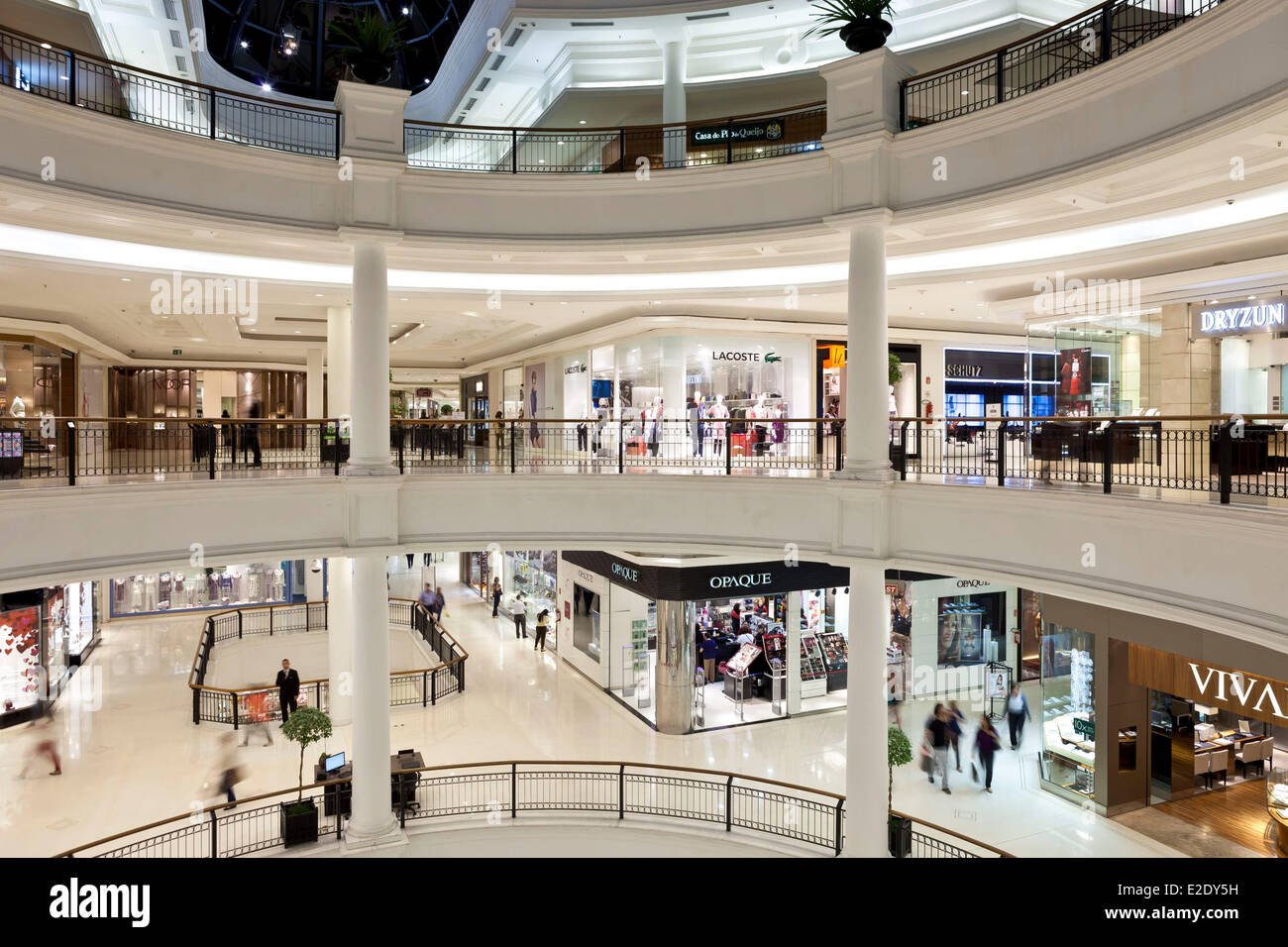 Brazil Sao Paulo ConsolaþÒo Patio Higienopolis Shopping Mall Stock