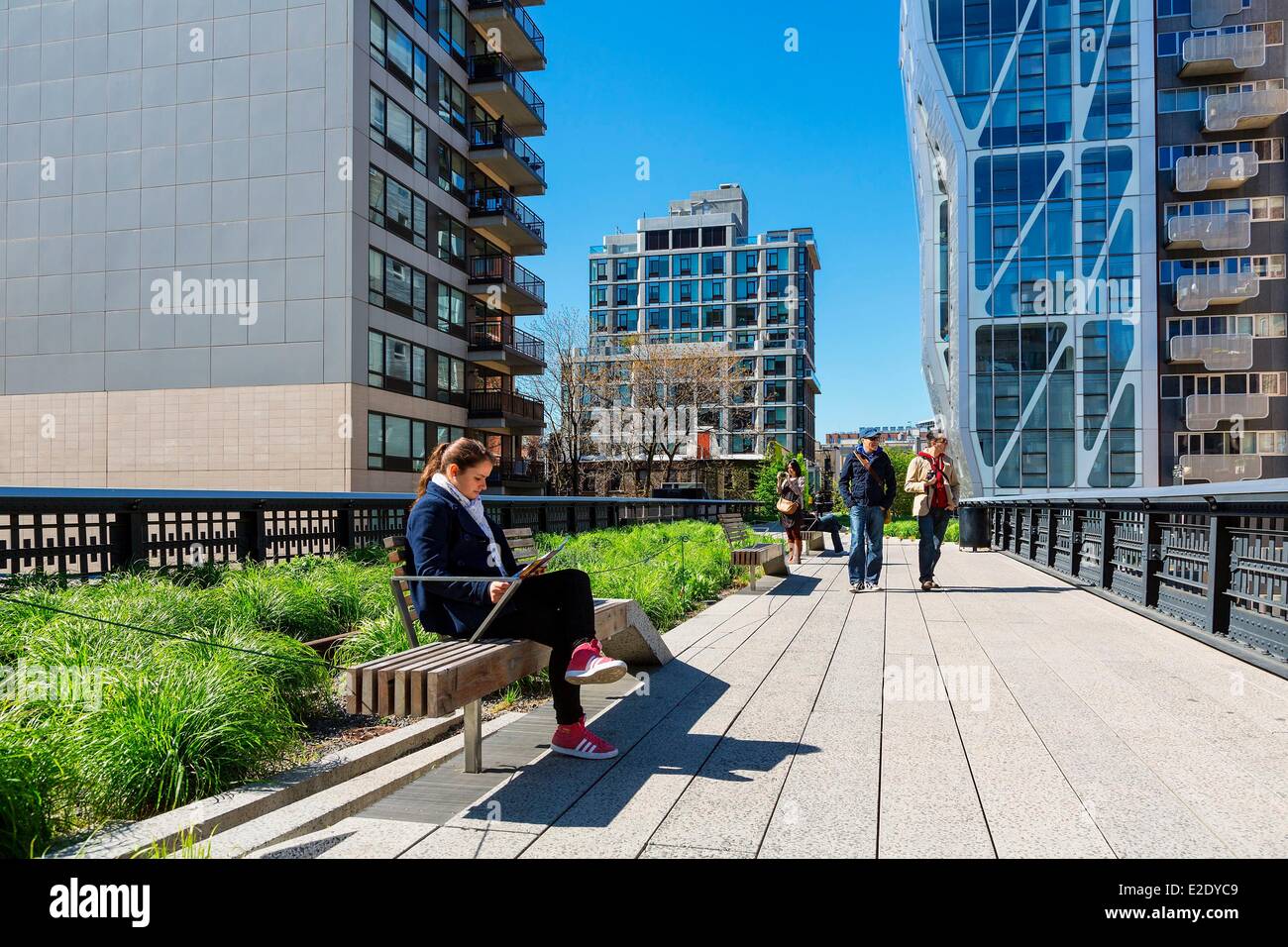United States New York Manhattan walk on the High Line Stock Photo - Alamy