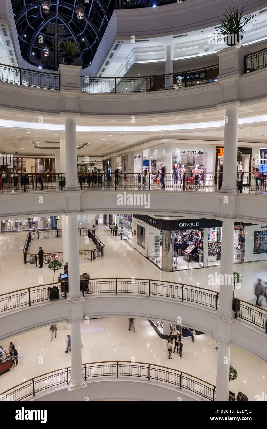 Brazil Sao Paulo Consolacao Patio Higienopolis Shopping Mall Stock