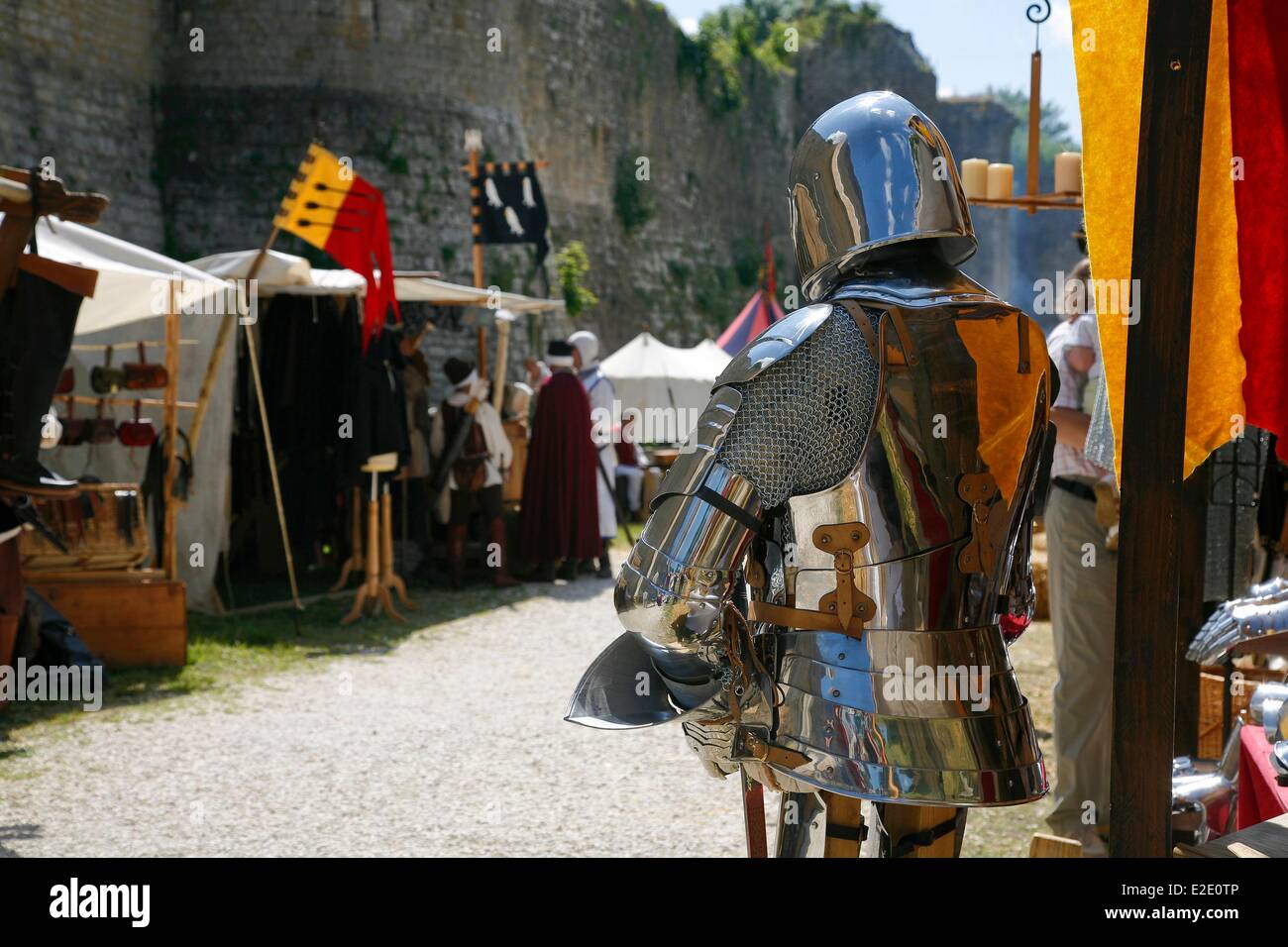 France Seine et Marne Provins listed as World Heritage by UNESCO les Medievales de Provins Stock Photo