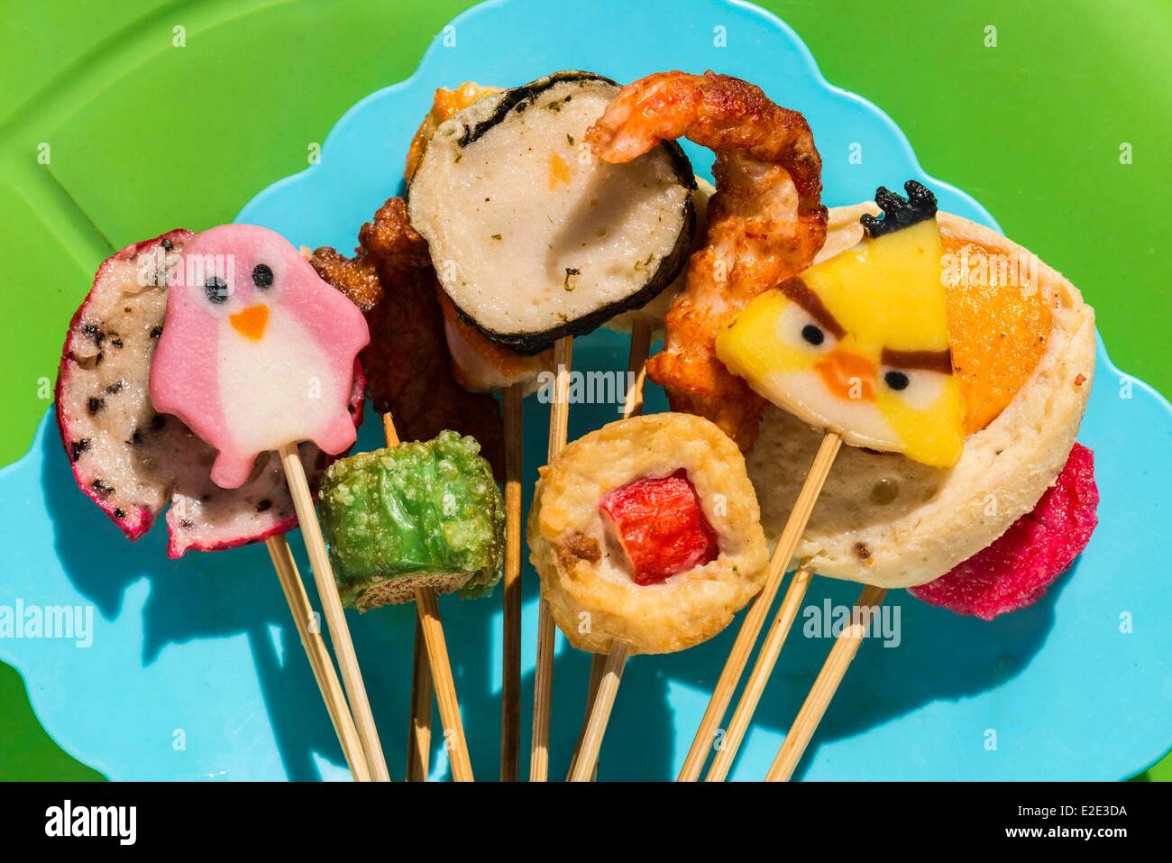 Myanmar (Burma) Shan state Taunggyi Wapya headquarter fried food during
