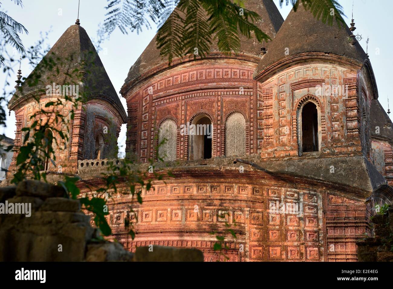 Bangladesh Puthia the Puthia Temple Complex consists of a cluster of old Hindu temples (19th century) the Govinda Temple was Stock Photo